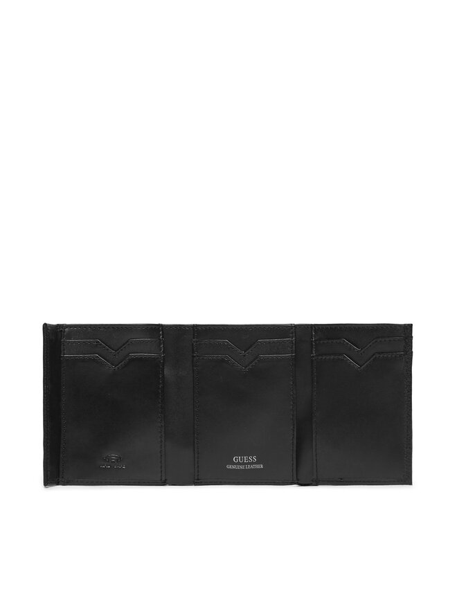 Guess Liels vīriešu maks Guess SMMETL LEA65 Melns