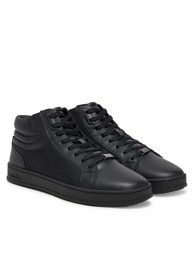 Calvin Klein Αθλητικά Calvin Klein High Top Lace Up Eyelet Jaq Mono HM0HM01816 Μαύρο