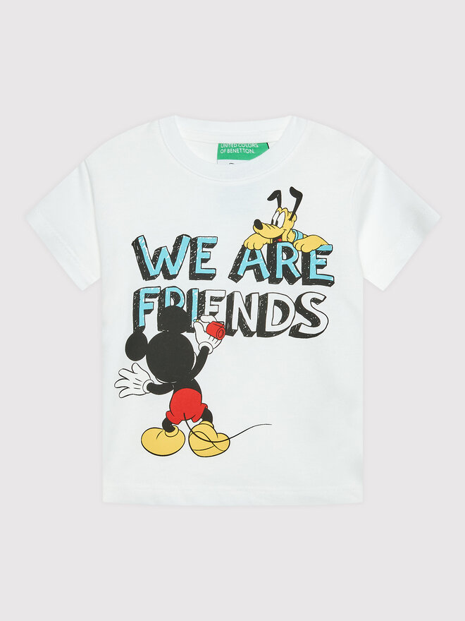 United Colors Of Benetton United Colors Of Benetton Marškinėliai 3096G103I Balta Regular Fit