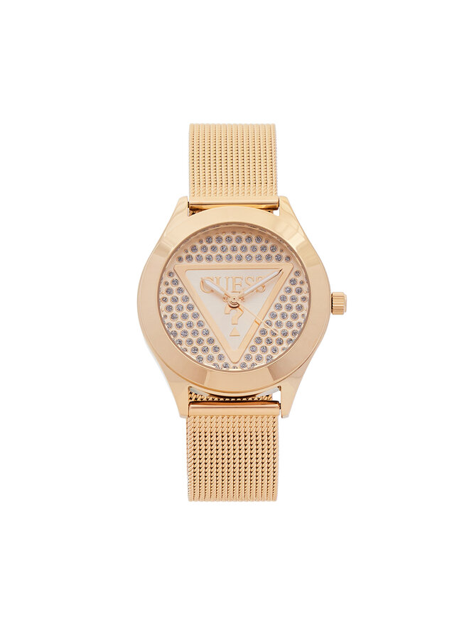 Guess Ρολόι Guess Glitz Plaque GW0835L2 Χρυσό