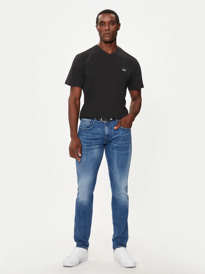 Lacoste Lacoste Marškinėliai TH5077 Juoda Regular Fit