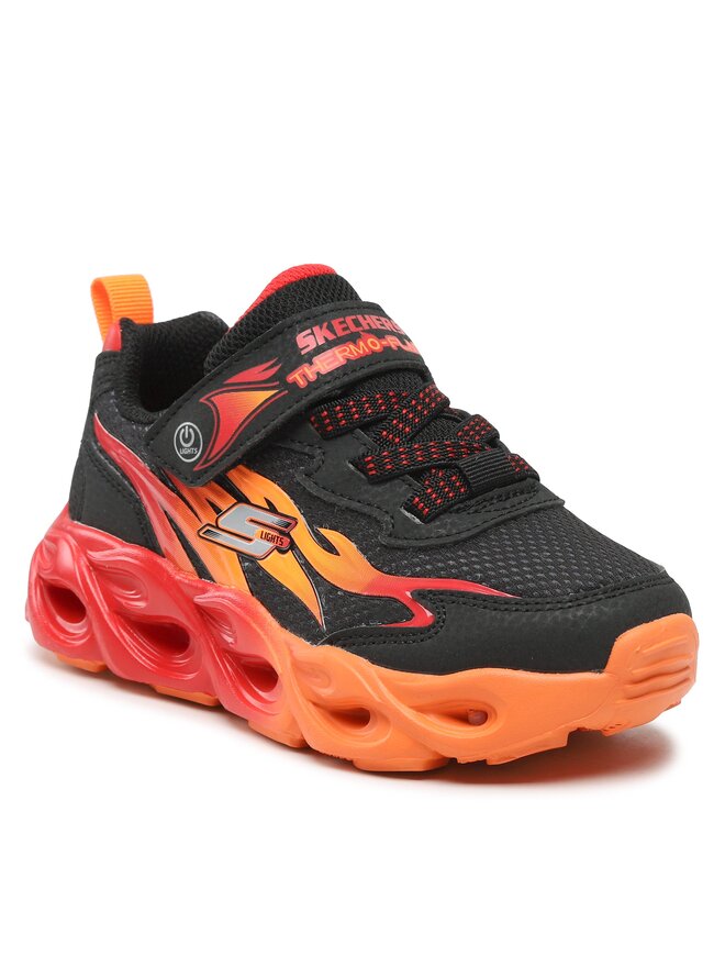 Skechers Αθλητικά Skechers Heat Flux 400103L/BKRD Μαύρο