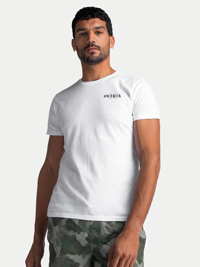 Petrol Industries Petrol Industries Camiseta M-1040-TSR635 Blanco Regular Fit