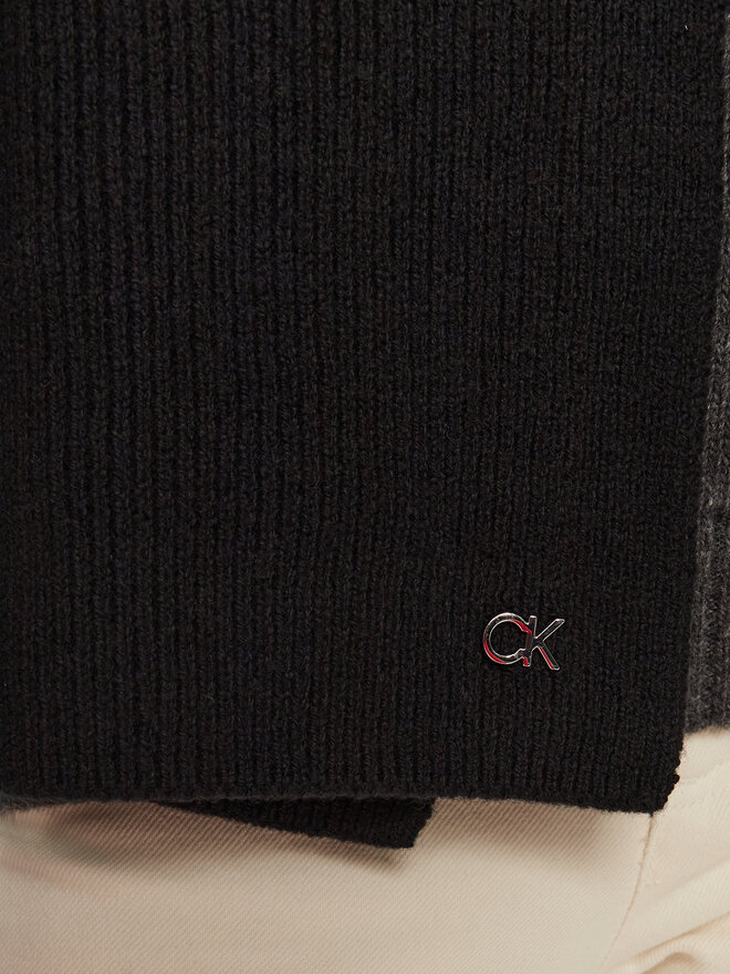 Calvin Klein Sada čepice a šál Calvin Klein Chunky K60K612621 Černá