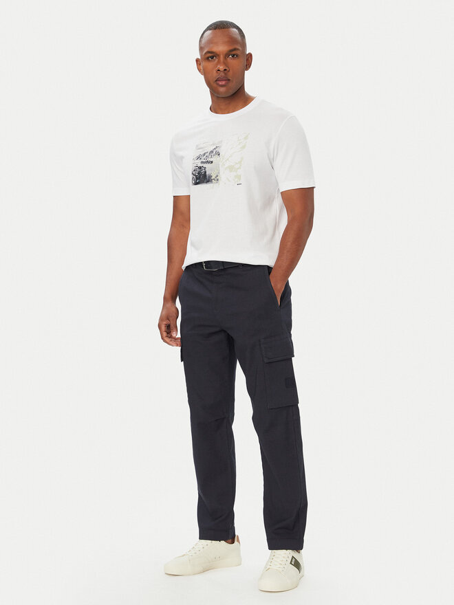 BOSS BOSS T-Shirt Te Motors 50566627 Weiß Regular Fit