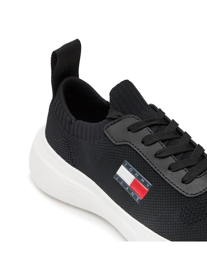 Tommy Jeans Sneakersy Tommy Jeans Tjw Knit Runner EN0EN02564 Černá