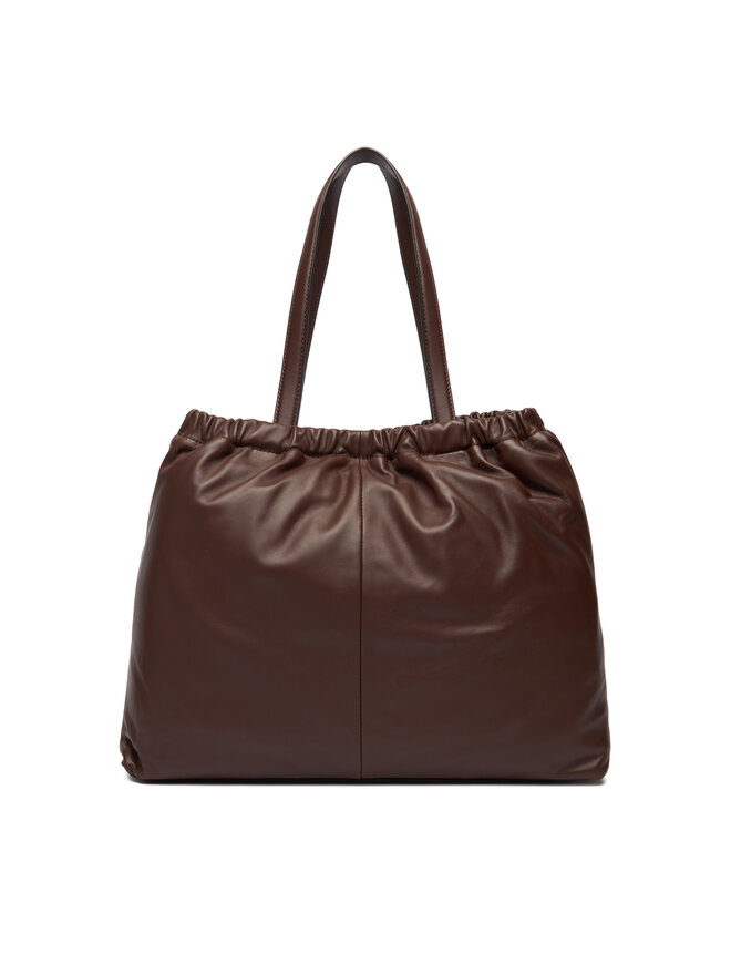 Tommy Hilfiger Handtasche Tommy Hilfiger Soft Leather Tote AW0AW18308 Dunkelrot