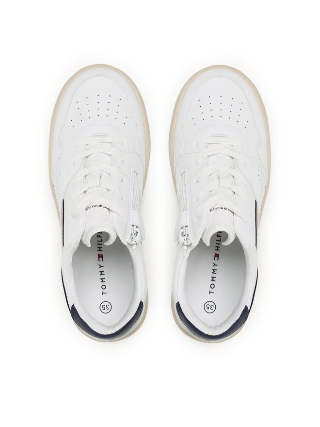 Tommy Hilfiger Tenisice Tommy Hilfiger Stripes Low Cut Lace-Up Sneaker T3X9-32848-1355 S Bijela