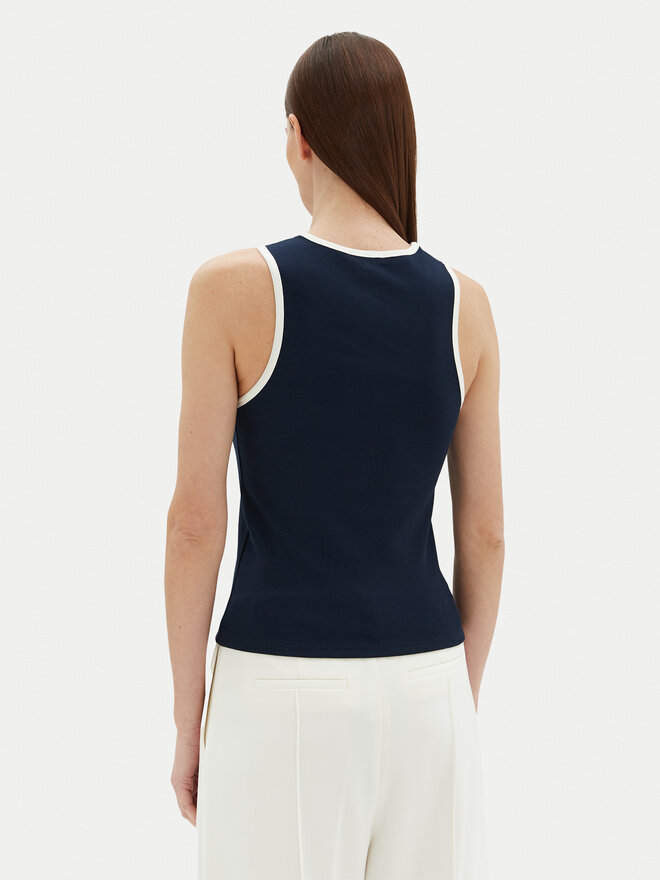 Tommy Hilfiger Tommy Hilfiger Top WW0WW44572 Dunkelblau Slim Fit