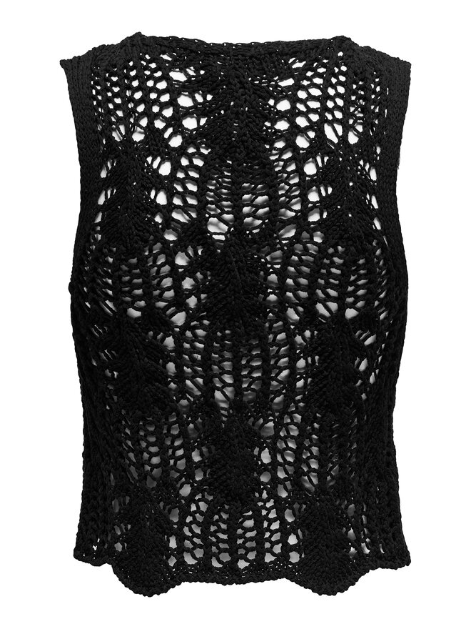ONLY ONLY Τοπ Lizzy 15343882 Μαύρο Regular Fit