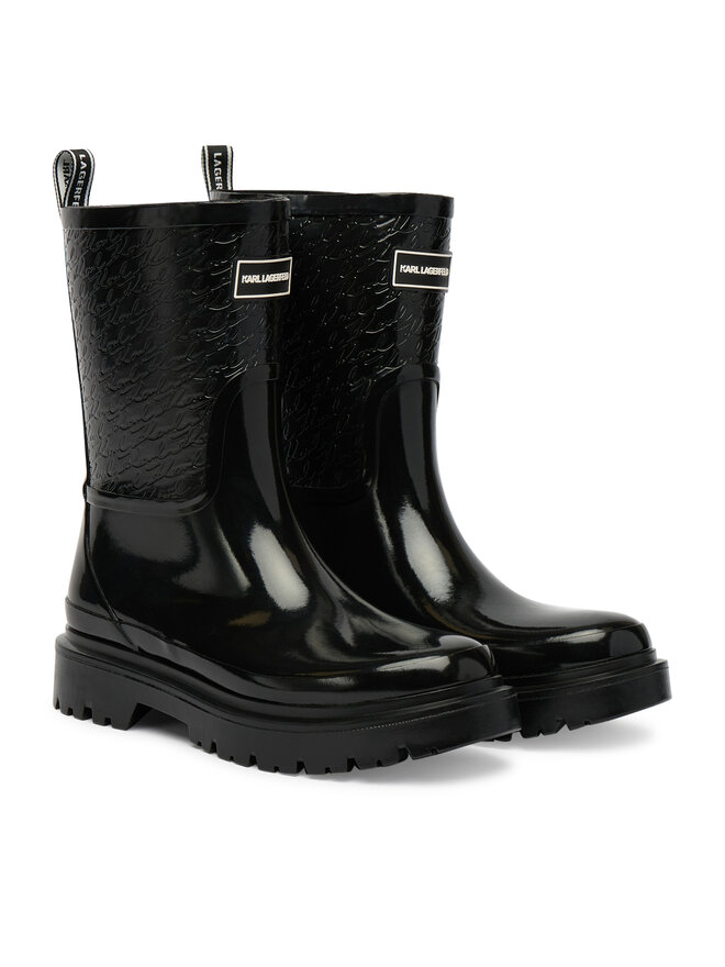 KARL LAGERFELD Gumene čizme KARL LAGERFELD KL47170 Crna