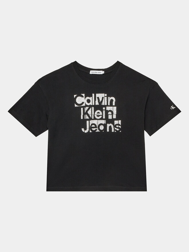 Calvin Klein Jeans Calvin Klein Jeans T-Shirt Metallic IG0IG02340 Schwarz Regular Fit