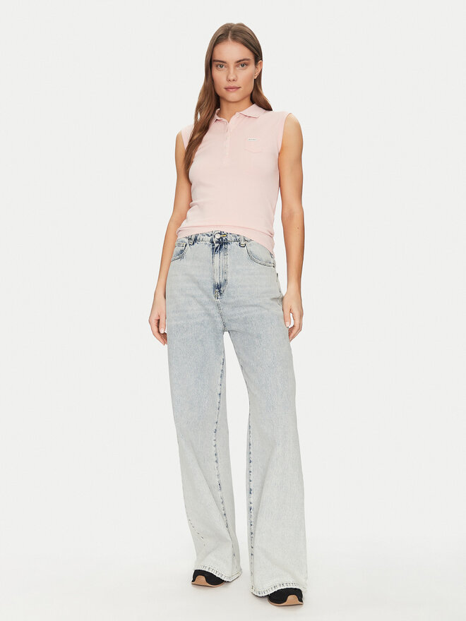 Guess Jeans Guess Jeans Поло W5GP24 KCYR1 Бежевий Regular Fit