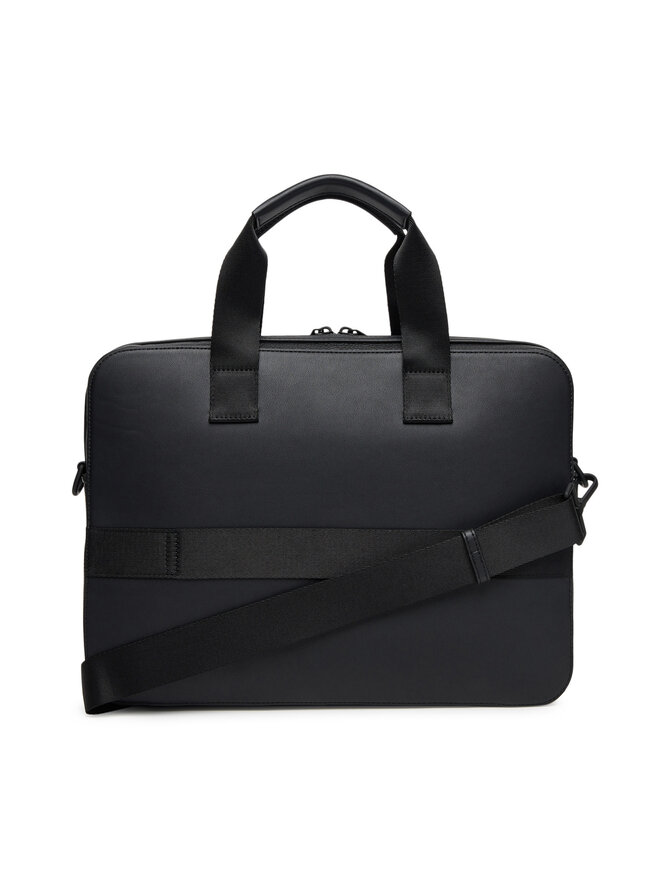 Tommy Hilfiger Geantă pentru laptop Tommy Hilfiger Th Monogram Computer Bag AM0AM13835 Negru