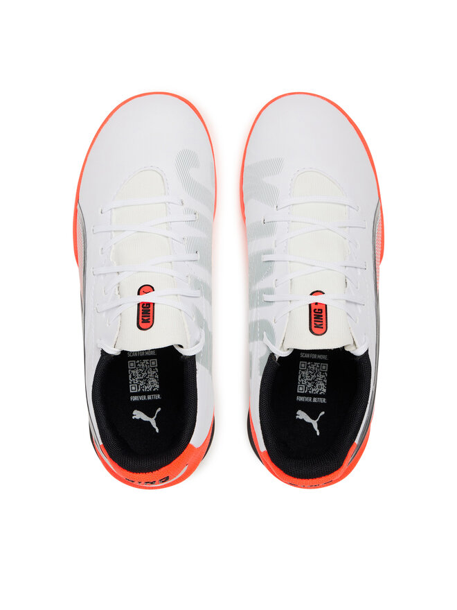 Puma Ποδοσφαιρικά Παπούτσια Puma King Match Tt Jr 108838 01 Λευκό