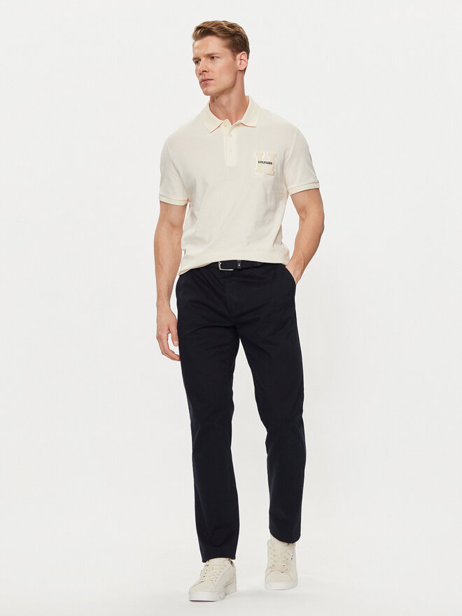 Tommy Hilfiger Tommy Hilfiger Polo marškinėliai Boucle Embro MW0MW34771 Smėlio Regular Fit