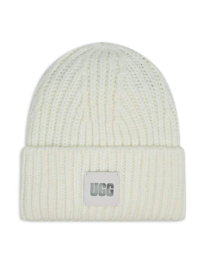 Шапкa Ugg Chunky Rib Beanie 20061 Écru | evzuttya.com.ua