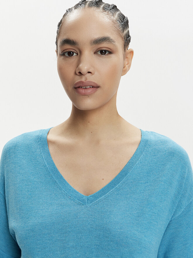 Vila Vila Camiseta Abella 14089540 Azul Relaxed Fit