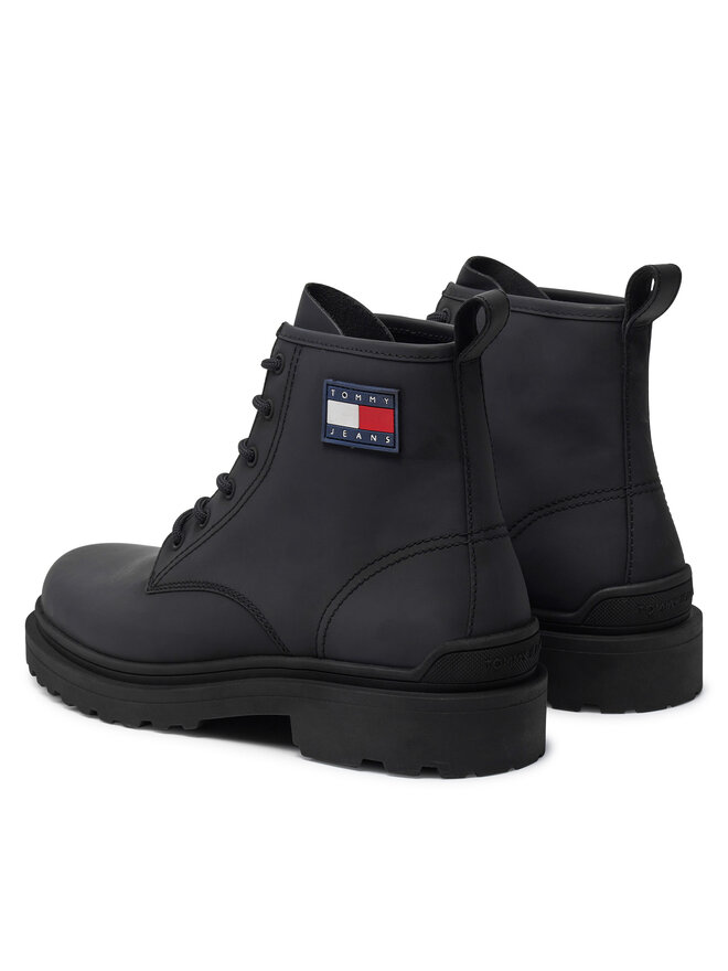 Tommy Jeans Schnürstiefeletten Tommy Jeans EM0EM01447 Schwarz