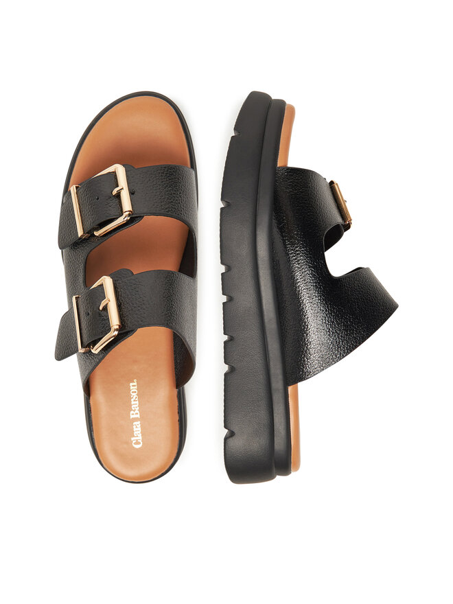 Clara Barson Pantoletten Clara Barson H3T9409-6 Schwarz