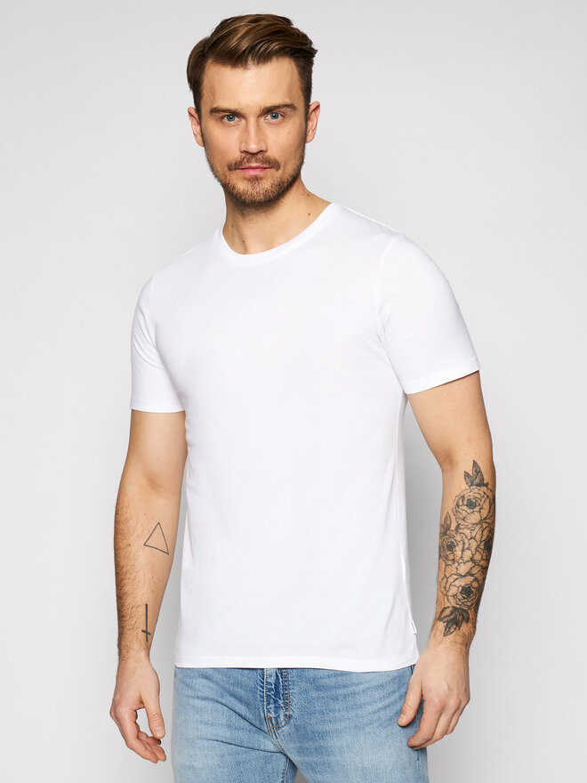 Jack & Jones Jack & Jones T-shirt Organic Basic 12156101 Bianco Slim Fit