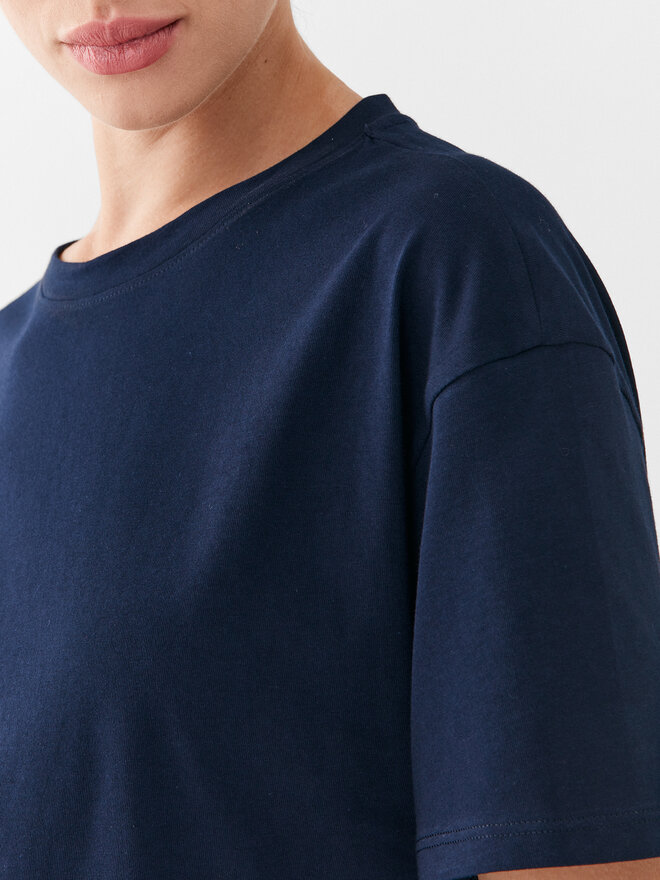 United Colors Of Benetton United Colors Of Benetton Marškinėliai 3096D102O Tamsiai mėlyna Regular Fit