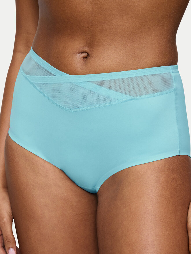 Triumph Triumph Klasične spodnje hlačke z visokim pasom True Shape Sensation 10218231 Modra