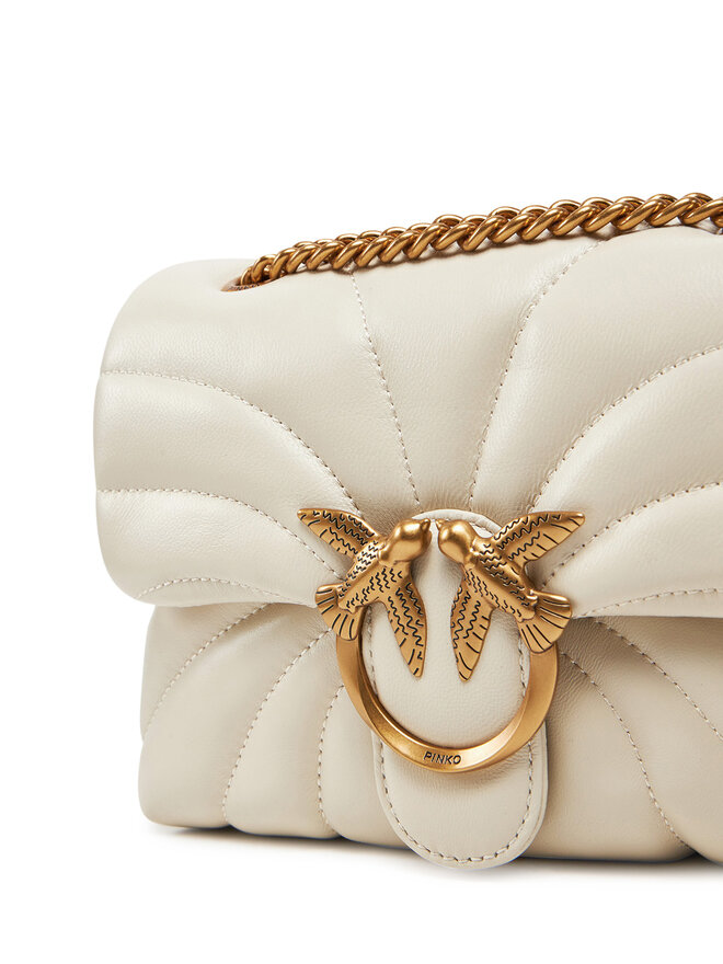 PINKO Borsetta PINKO Love Puff Mini Cl AI 24-25 PLTT 100039 A1EX Écru