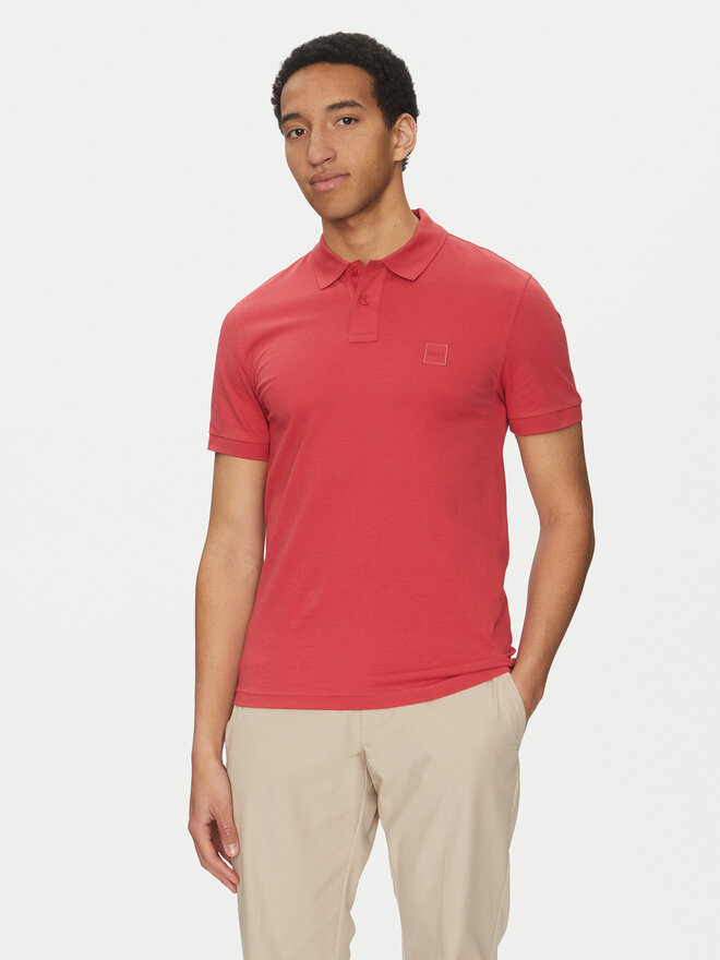 BOSS BOSS Poloshirt Passenger 50507803 Rot Slim Fit