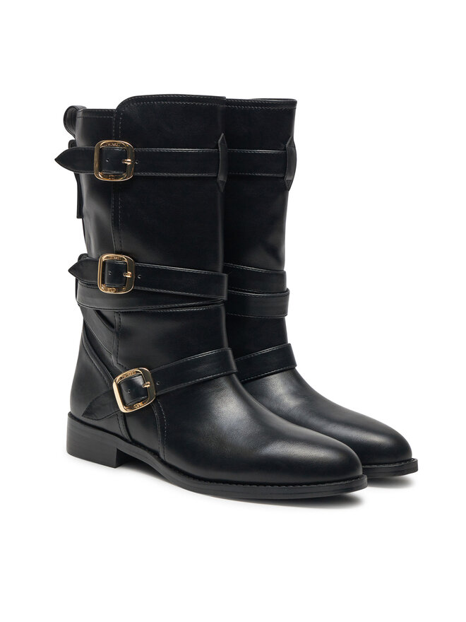 TWINSET Bokacsizma TWINSET 242TGT072 Fekete