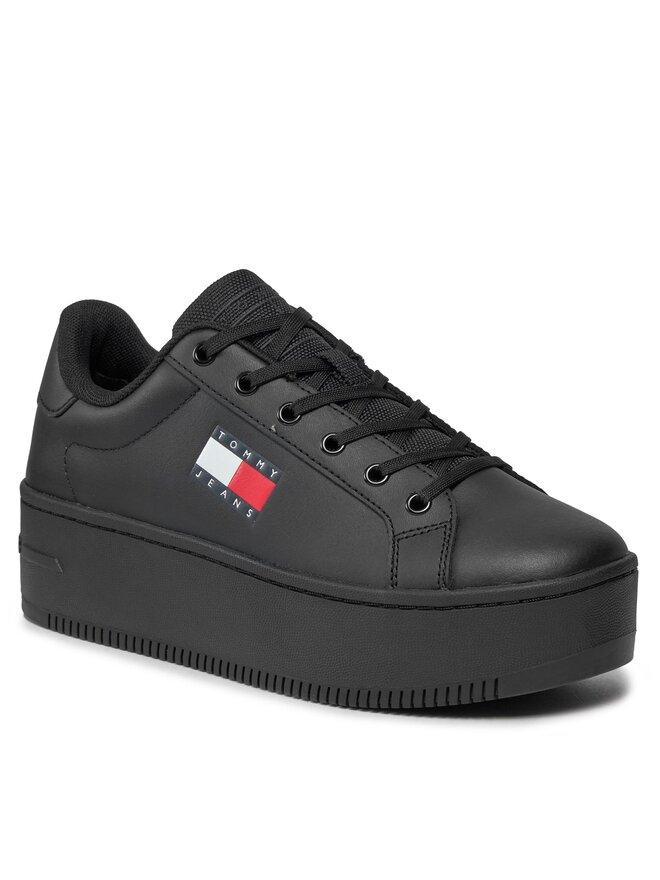 Tommy Jeans Сникърси Tommy Jeans Tjw Flatform Ess EN0EN02518 Черен