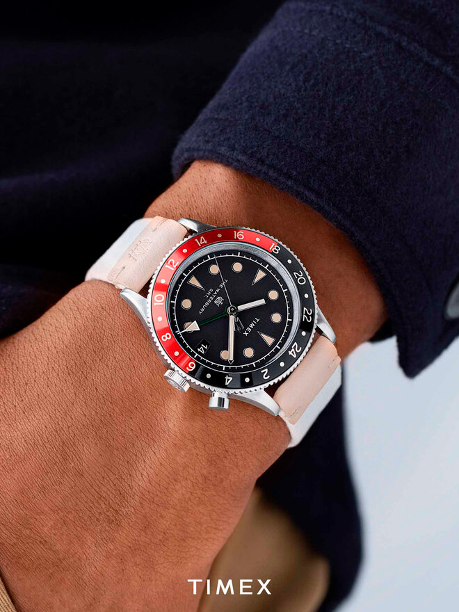 Timex Karóra Timex Waterbury Traditional GMT TW2V74100 Szürke