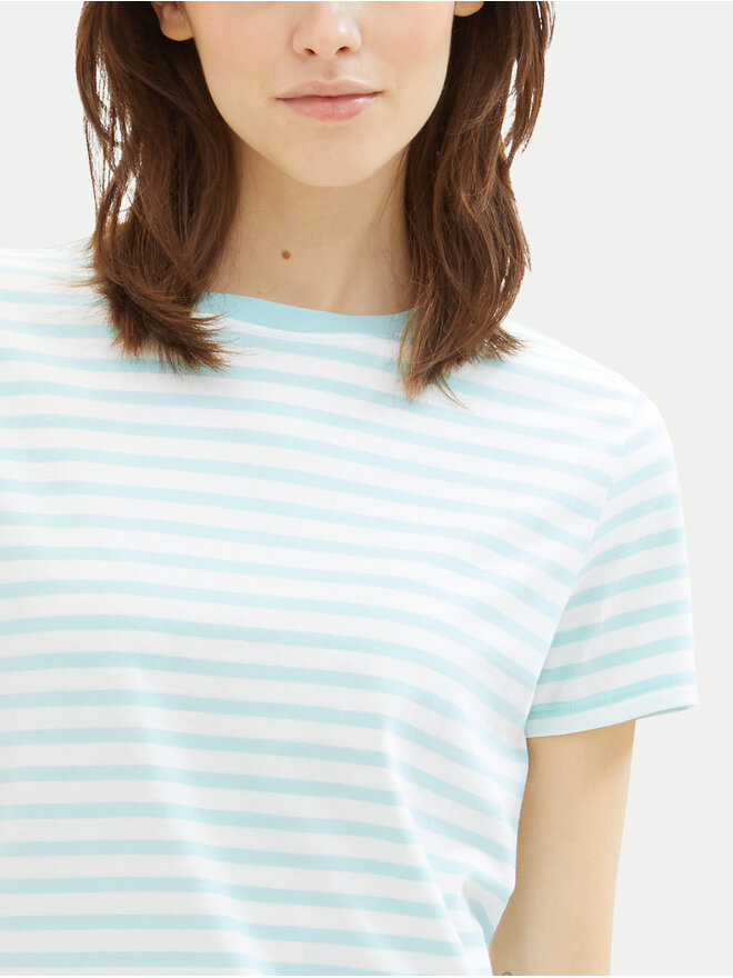 Tom Tailor Denim Tom Tailor Denim T-Shirt 1035867 Grün Boxy Fit