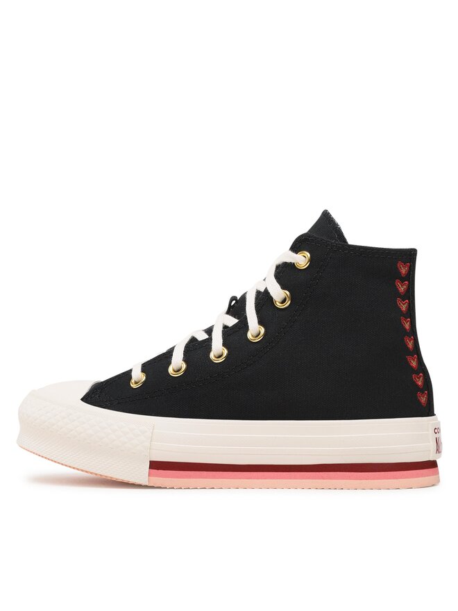 Converse Plátěnky Converse Chuck Taylor All Star Eva Lift Hi A04953C Černá