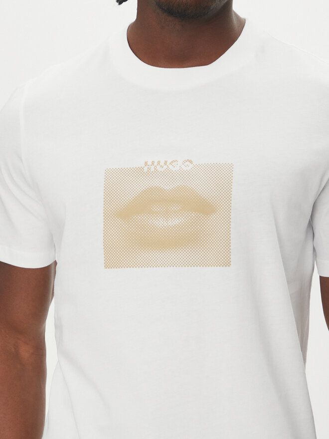HUGO HUGO Camiseta Deterni 50544496 Blanco Regular Fit
