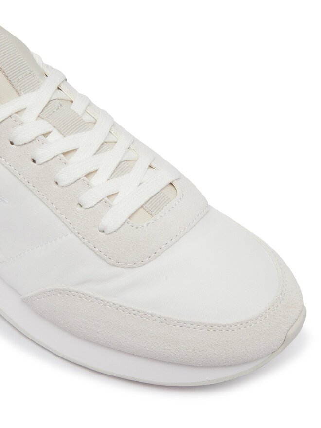 Calvin Klein Sneakers Calvin Klein Retro Runner Sock Laceup Mix YM0YM01414 Weiß