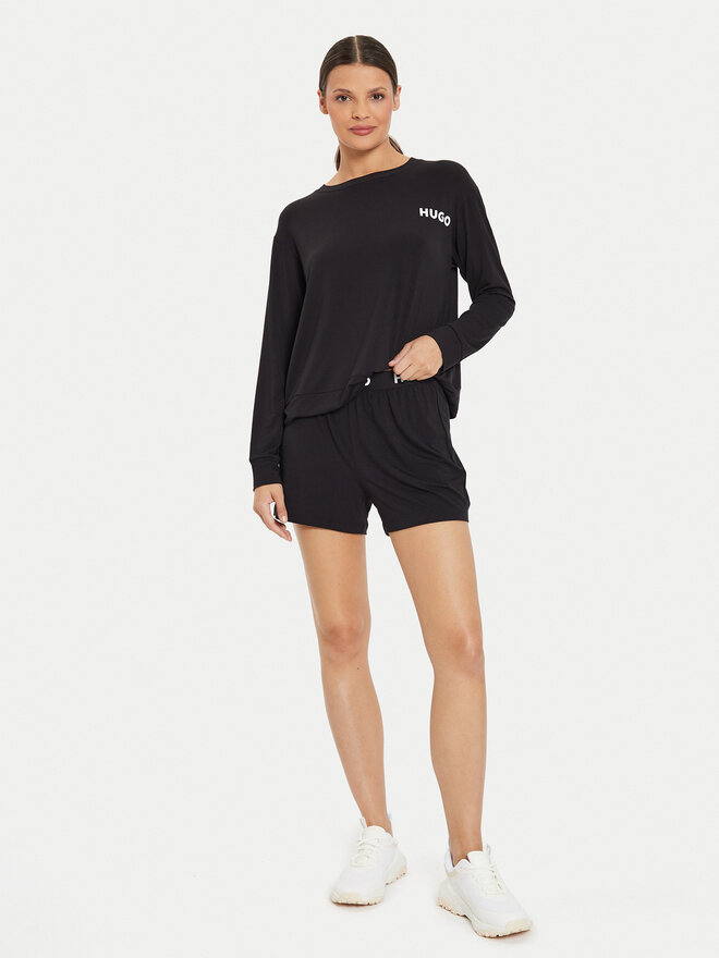 HUGO Hugo Rövid pizsama nadrág Unite 50490704 Fekete Relaxed Fit