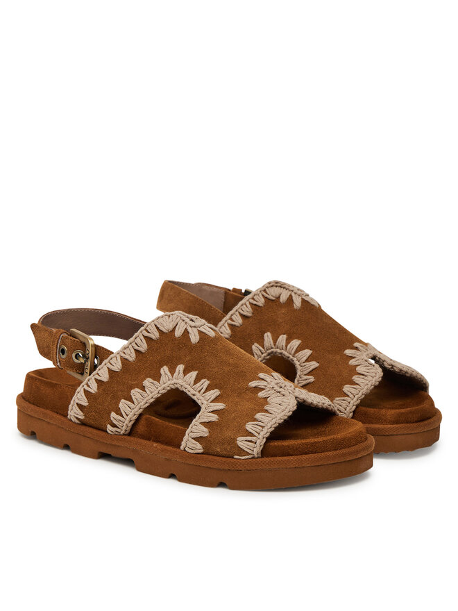 Mou Sandali Mou Low bio sandal MU.SW631006A Rjava
