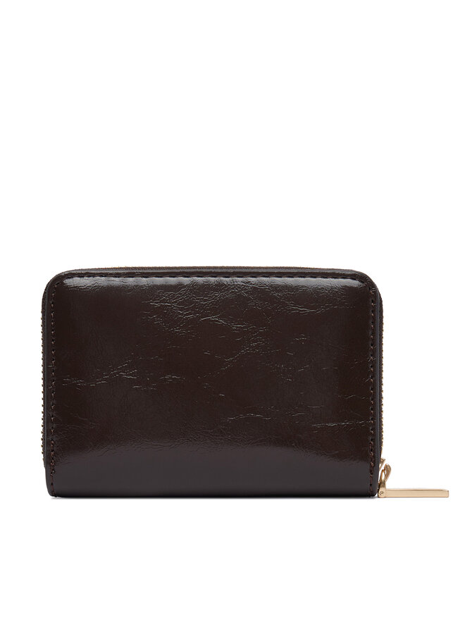 Calvin Klein Geldbörse Calvin Klein Foil Glossy Square Zip Around LV04F1201G Braun