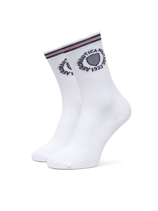 Aeronautica Militare Zestaw 2 par wysokich skarpet unisex Aeronautica Militare 251CZ015DL561 Biały