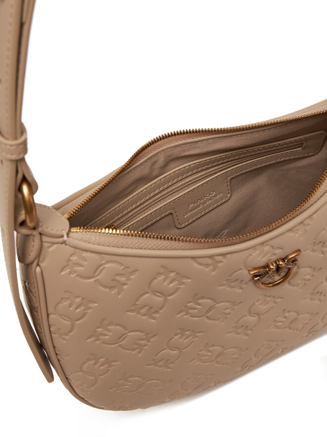 PINKO Táska PINKO Half Moon Mini Fl PE 25 PLTT 102790 A1YB Bézs