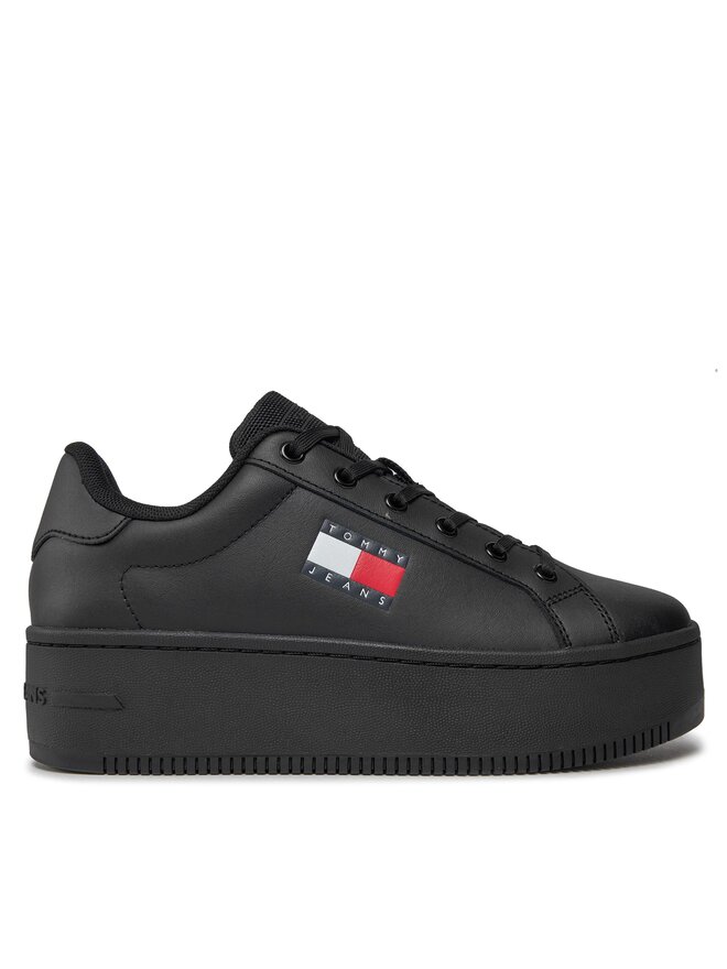 Tommy Jeans Сникърси Tommy Jeans Tjw Flatform Ess EN0EN02518 Черен