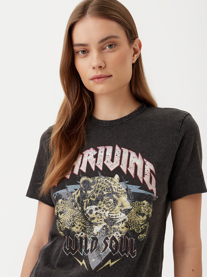 ONLY ONLY T-Shirt Lucy 15307412 Μαύρο Regular Fit