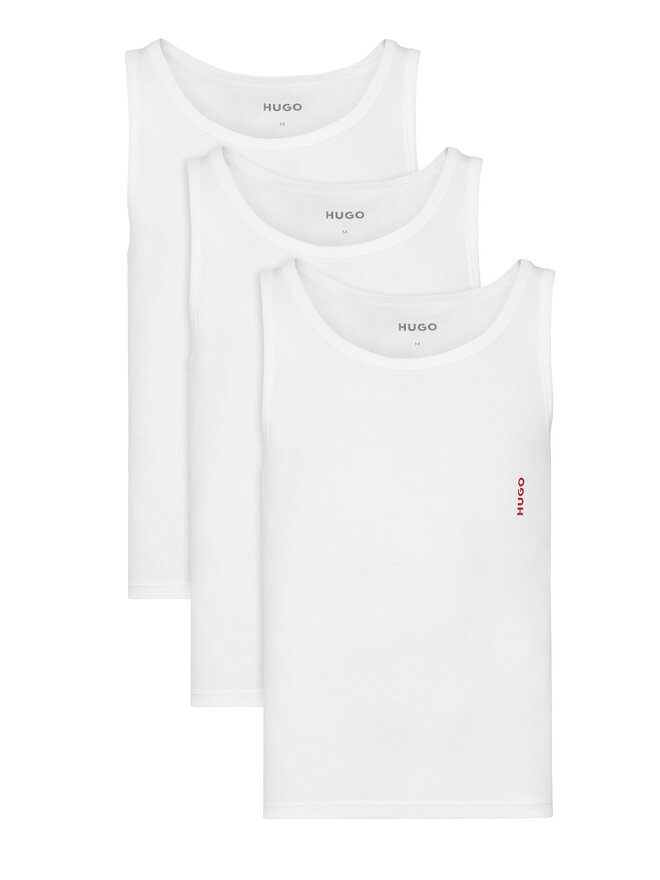 HUGO HUGO Pack de 3 camisetas de tirantes 50545681 Blanco Slim Fit