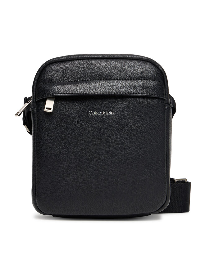 Calvin Klein Плоска сумка Calvin Klein Raised Reporter LV04D3160G Чорний