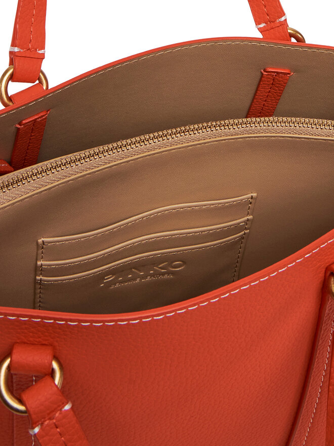 PINKO Táska PINKO Carrie Shopper Classic AI 24-25 PLTT 102833 Piros