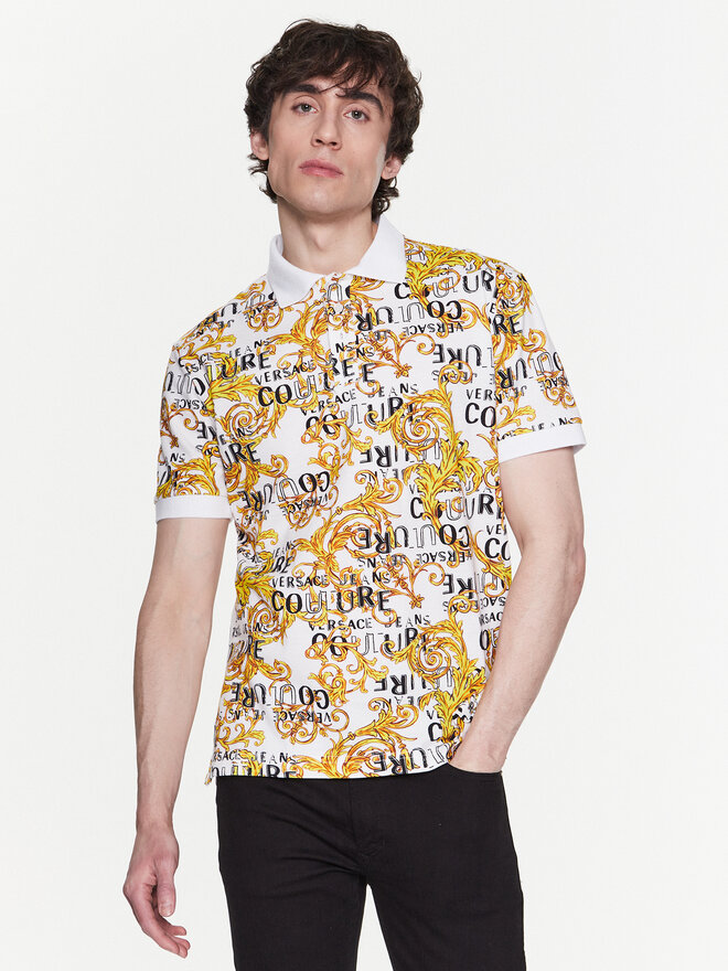 Versace Jeans Couture Versace Jeans Couture Pólóing 74GAG6S0 Fehér Regular Fit