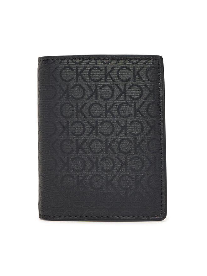 Calvin Klein Portafoglio da uomo Calvin Klein Ck Sleek Bifold 7Cc W/Coin K50K512866 Nero