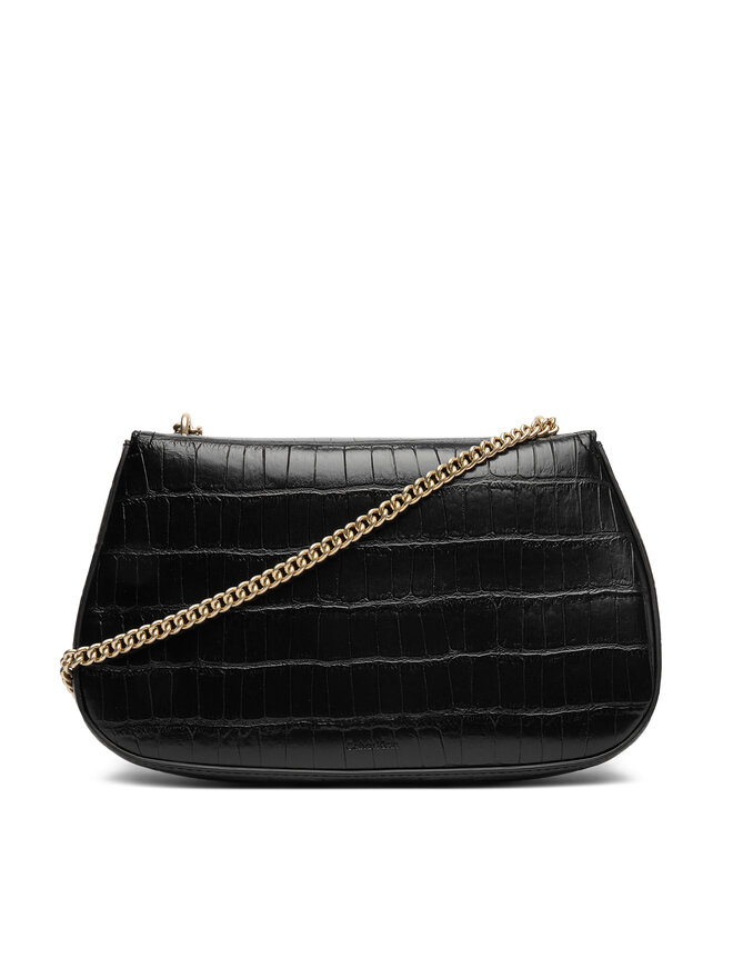 Calvin Klein Handtasche Calvin Klein Ck Croc Conv Chain Medium Bag LV04F3284G Schwarz