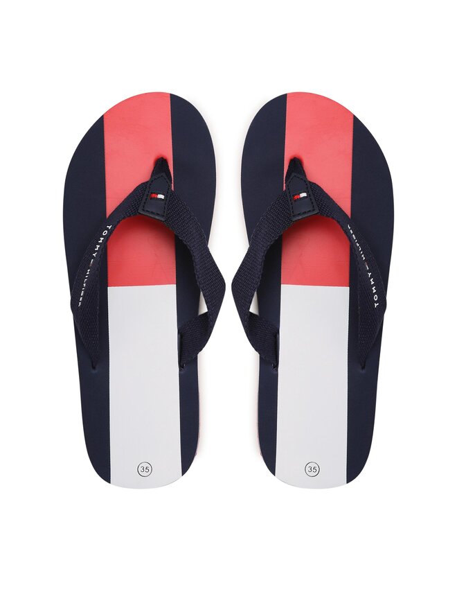 Tommy Hilfiger Infradito Tommy Hilfiger Flag Flip Flop T3B8-32919-0058 S Blu scuro
